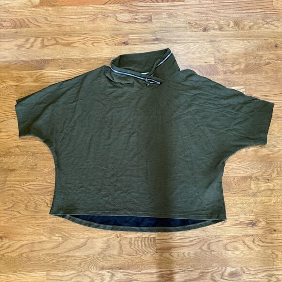 Joseph Ribkoff Black/Olive Hooded Top Size 14 - Picture 3 of 6